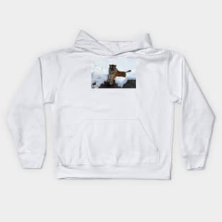 Tiger in the Snow Kids Hoodie